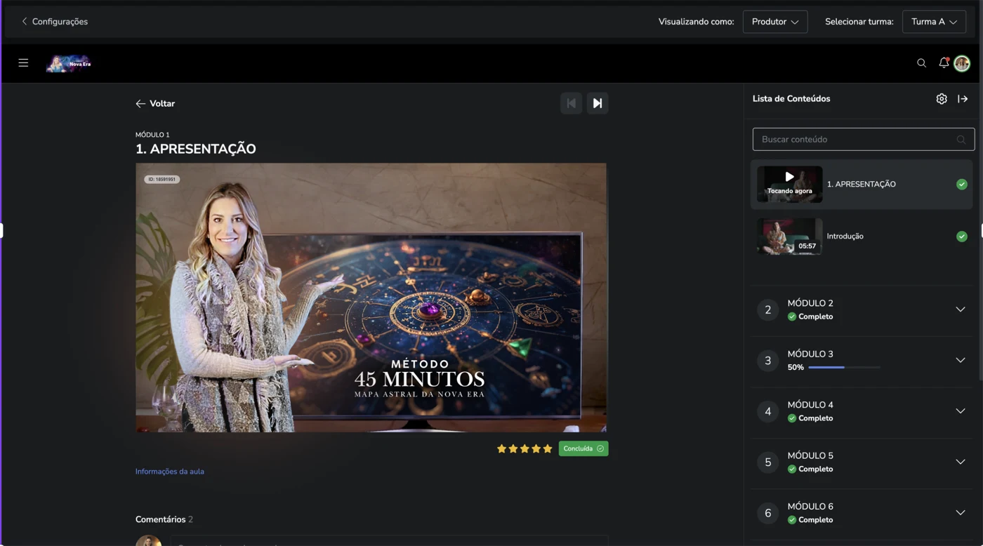 Plataforma do Viver de Mapa Astral